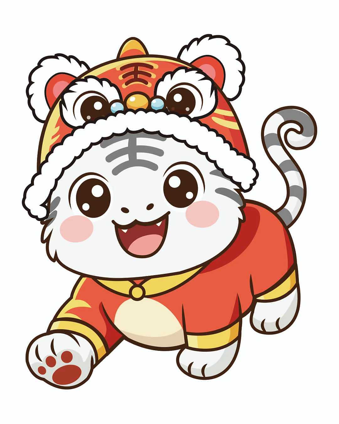 十二生肖插画设计（图ZNDA2NjA2NjY0） - IP形象 - 站酷设计师O小白白O原创素材 - 站酷ZCOOL