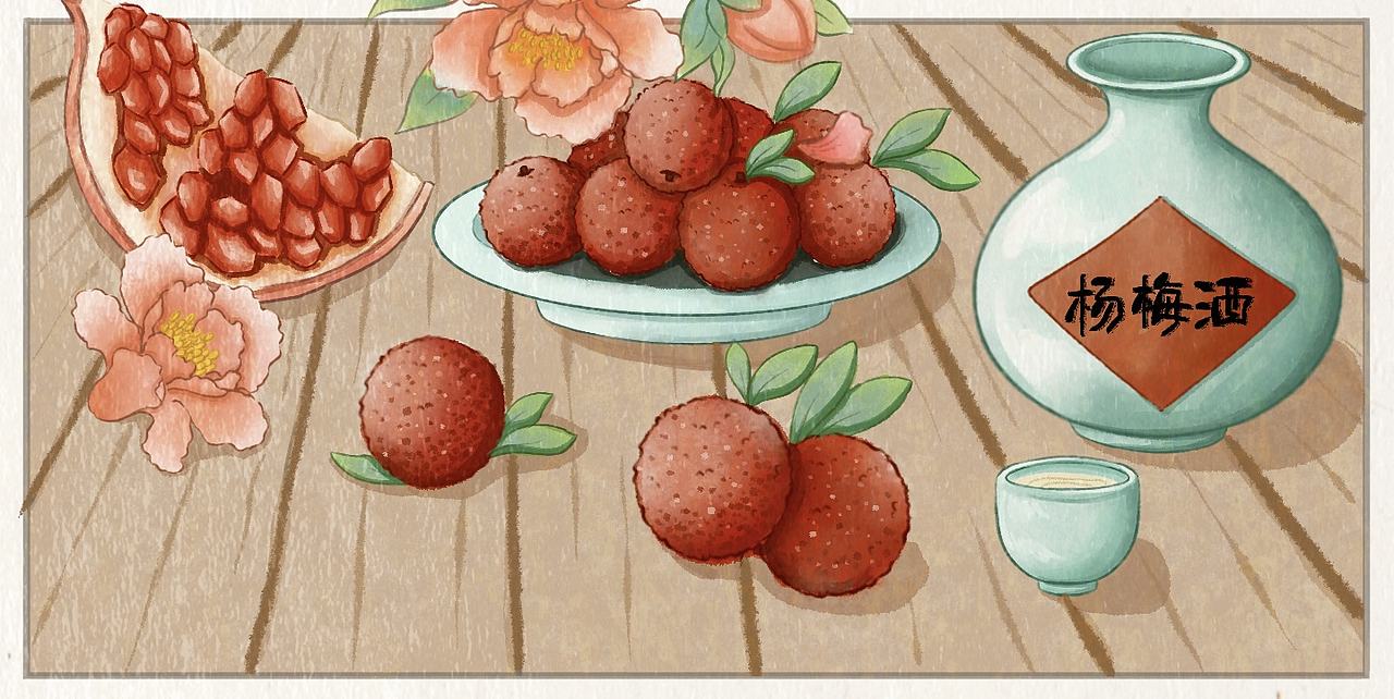24节气夏季篇之小满（图ZNDA2NjA4Nzky） - 商业插画 - 站酷设计师南星爱画画原创素材 - 站酷ZCOOL