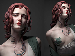 ZBrush-写实女角色模型制作教程。zbrush人物建模教程