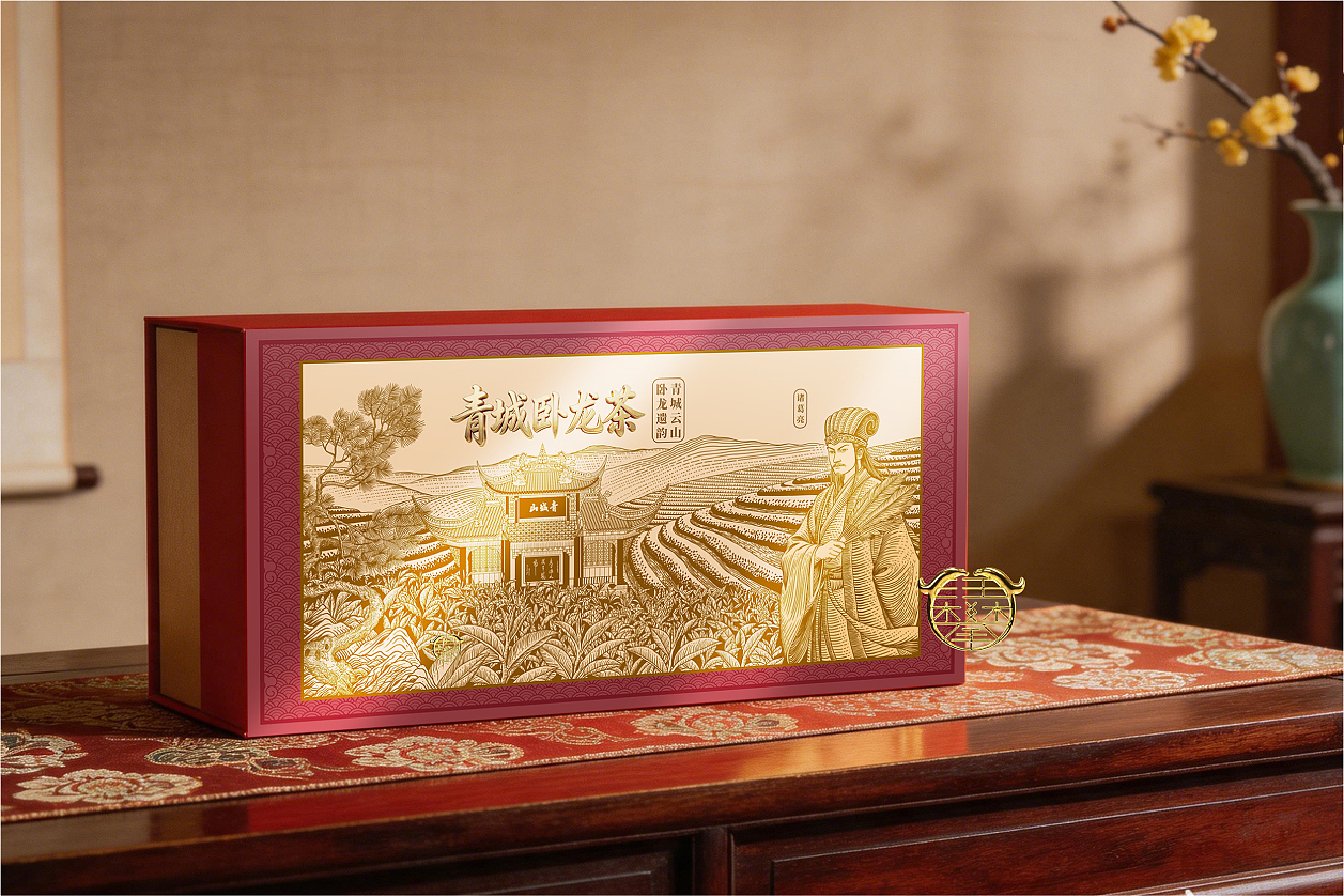 青城卧龙茶叶包装插画设计（图ZNDA2NjE2NjQ4） - 包装 - 站酷设计师鲲鹏设计插画汪攀原创素材 - 站酷ZCOOL