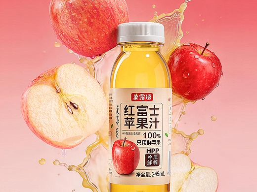 苹果汁梨汁饮品 水果 夏日饮料拍摄