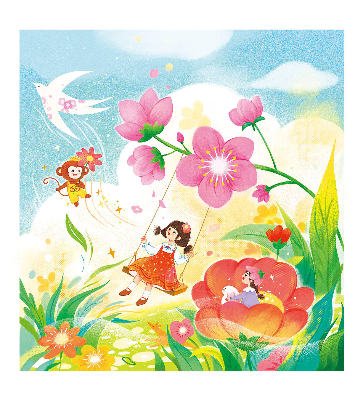 儿童文学插画封面ing（图ZNDA2NjM1MzM2） - 儿童插画 - 站酷设计师默墨染原创素材 - 站酷ZCOOL