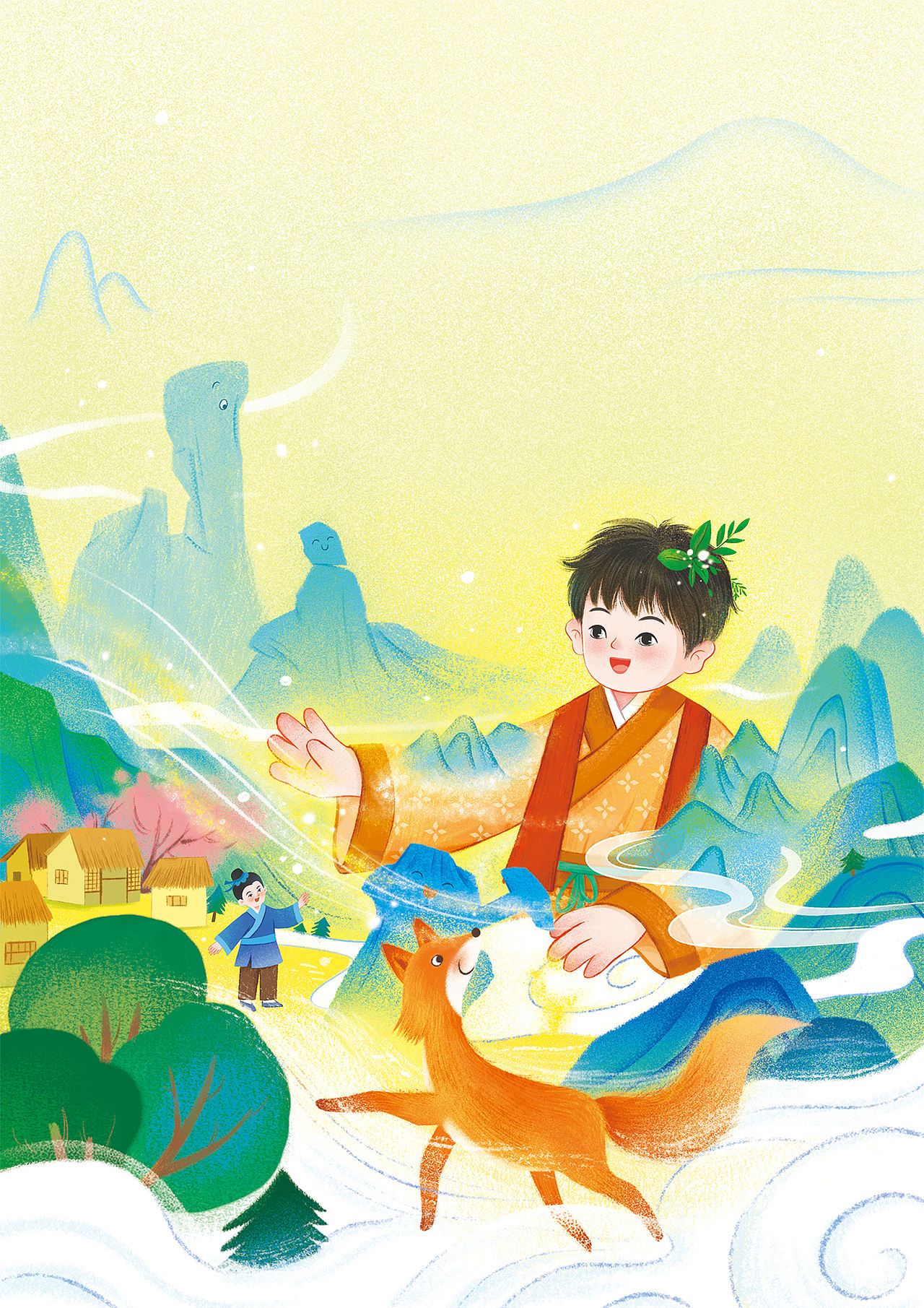 儿童文学插画封面ing（图ZNDA2NjM1ODc2） - 儿童插画 - 站酷设计师默墨染原创素材 - 站酷ZCOOL