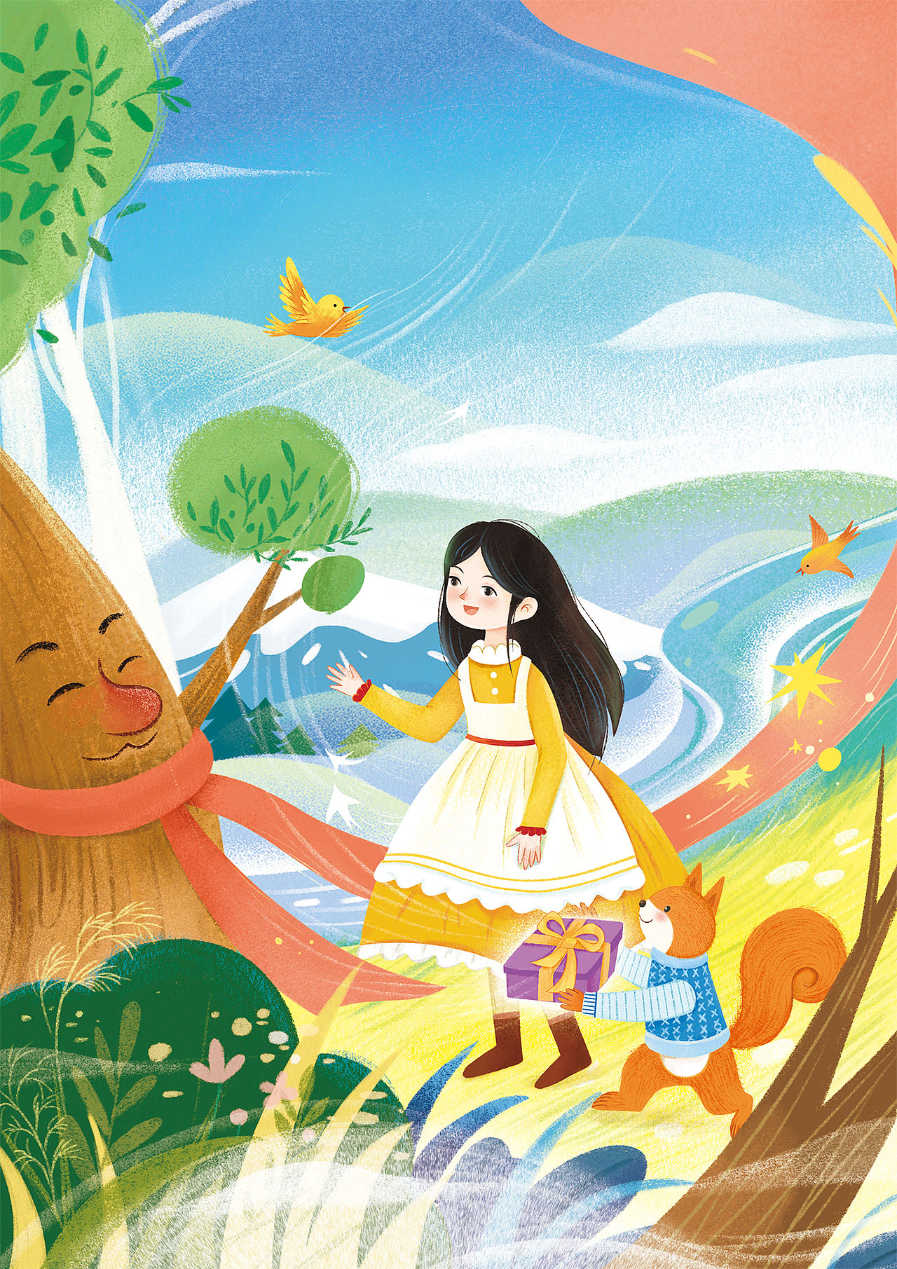 儿童文学插画封面ing（图ZNDA2NjM1ODgw） - 儿童插画 - 站酷设计师默墨染原创素材 - 站酷ZCOOL