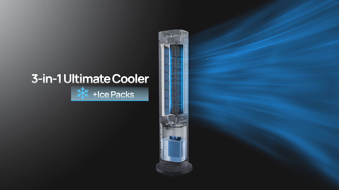 DREO ｜Evaporative Cooler 712S 冷塔扇海外TVC（图ZNDA2NjUwNTgw） - 动画/影视 - 站酷设计师比奇堡的刁民原创素材 - 站酷ZCOOL