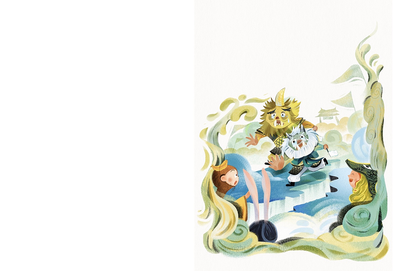 十二生肖系列插画 -绘本杂志配图（图ZNDA2NjU2NDA0） - 儿童插画 - 站酷设计师阿修wenzi原创素材 - 站酷ZCOOL