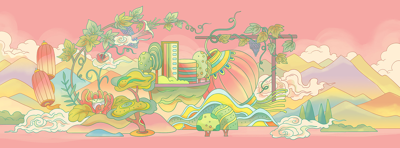 宁夏 · 步天歌星槎明信片插画（图ZNDA2NjU3NDg4） - 商业插画 - 站酷设计师行水娃原创素材 - 站酷ZCOOL