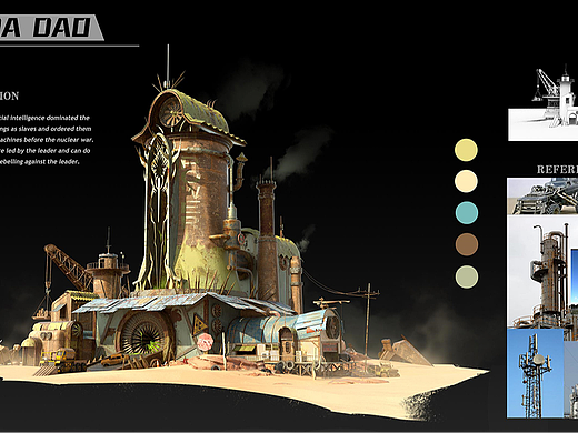 Maya-废土风格工厂场景模型制作教程。maya建模基础