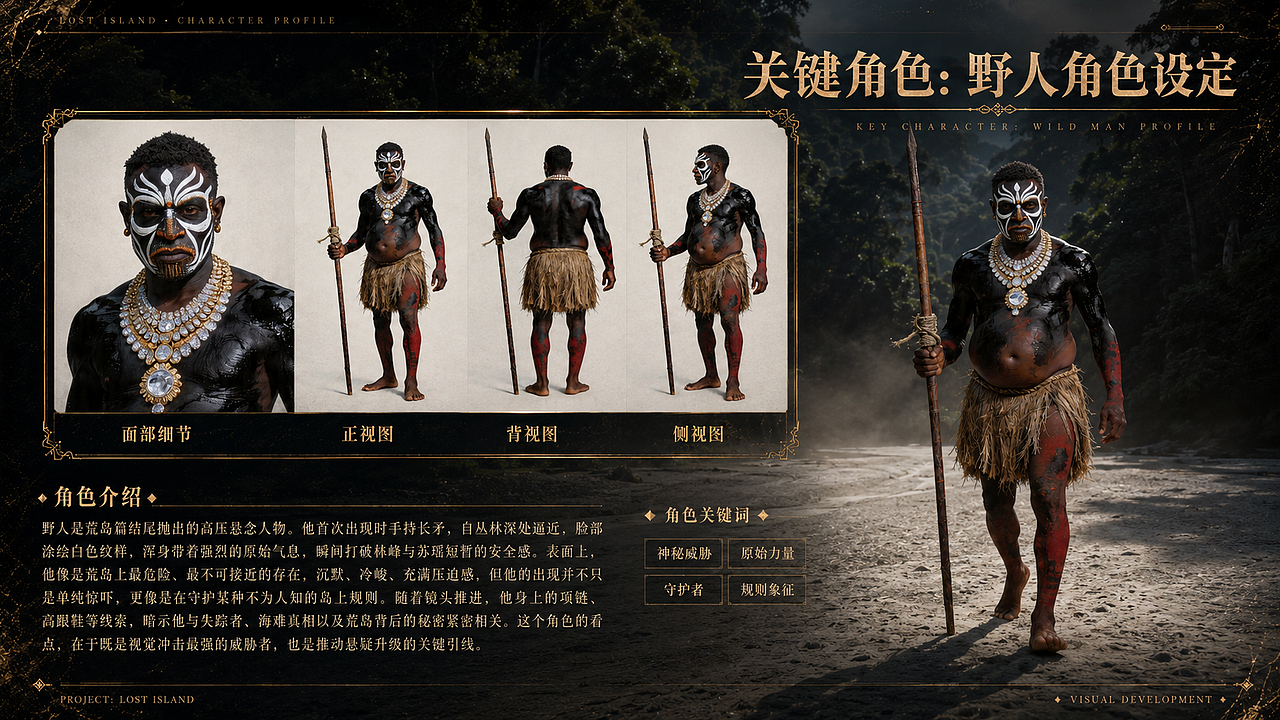 《荒岛》真人漫剧整体方案展示（图ZNDA2NjY3ODQ0） - AI作品 - 站酷设计师前进视觉原创素材 - 站酷ZCOOL