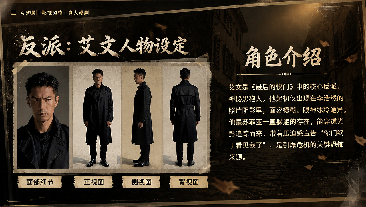 《最后的快门》真人漫剧整体方案展示（图ZNDA2NjY4MjU2） - AI作品 - 站酷设计师萧瑟漫剧视觉原创素材 - 站酷ZCOOL