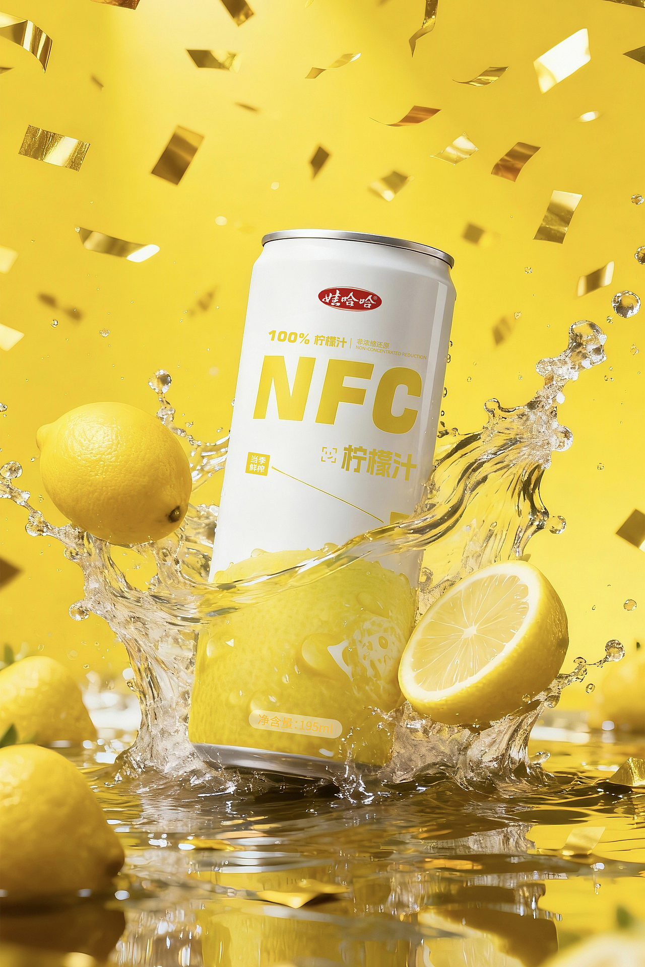 娃哈哈 NFC 果汁系列｜用色彩，还原每一口鲜果本味（图ZNDA2NjY5MDk2） - 包装 - 站酷设计师投以木瓜品牌设计原创素材 - 站酷ZCOOL