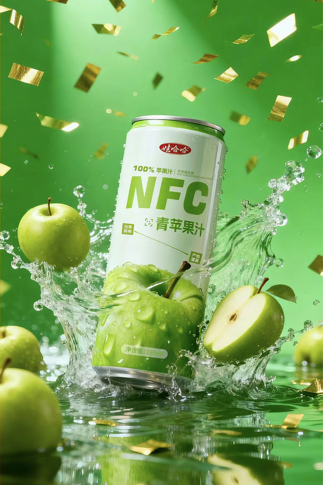 娃哈哈 NFC 果汁系列｜用色彩，还原每一口鲜果本味（图ZNDA2NjY5MDky） - 包装 - 站酷设计师投以木瓜品牌设计原创素材 - 站酷ZCOOL