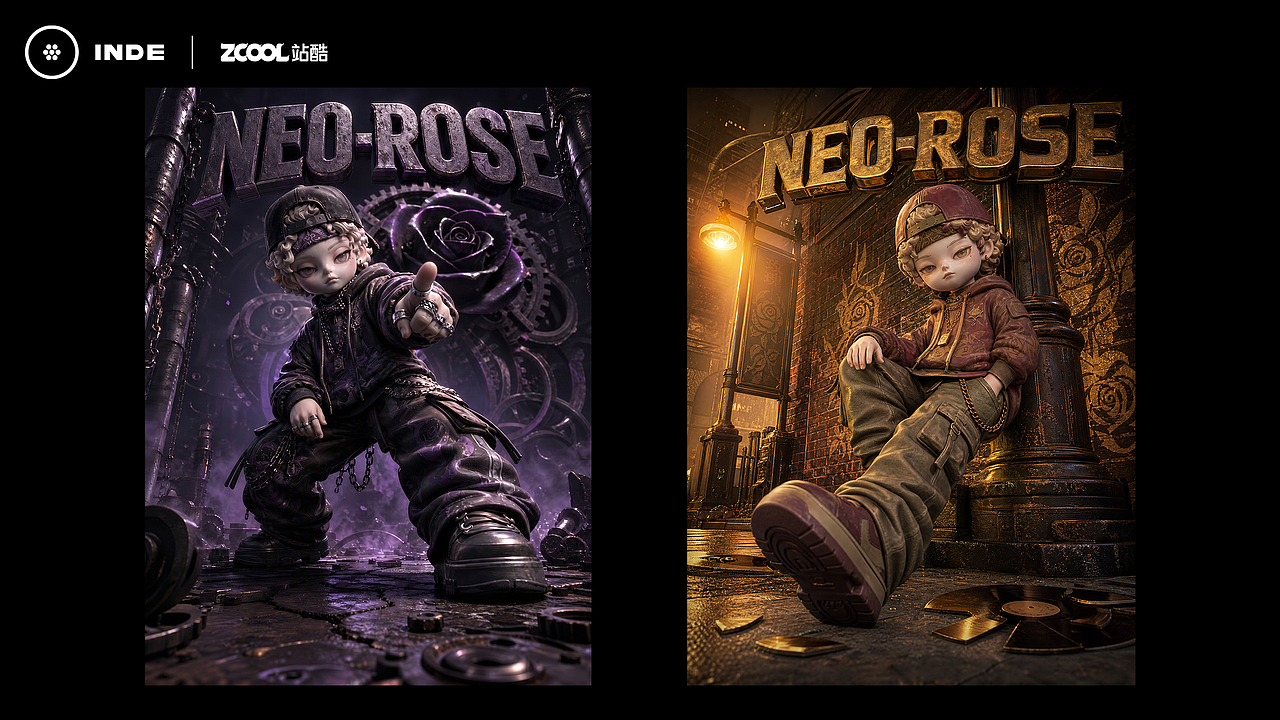NEO-ROSE | 冲破孤独边界 嘻哈共赴次元狂欢（图ZNDA2NjY5NjY4） - 人物/生物 - 站酷设计师AI探险家欣酱原创素材 - 站酷ZCOOL