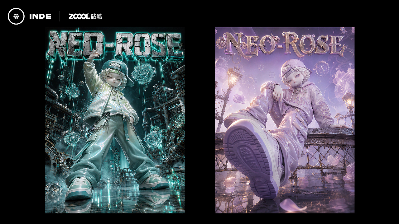 NEO-ROSE | 冲破孤独边界 嘻哈共赴次元狂欢（图ZNDA2NjY5Njcy） - 人物/生物 - 站酷设计师AI探险家欣酱原创素材 - 站酷ZCOOL