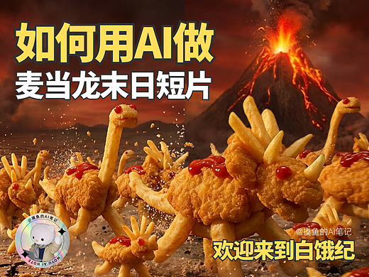 摸鱼AI | 欢迎来到白饿纪！用AI做一支麦当龙迁徙短片
