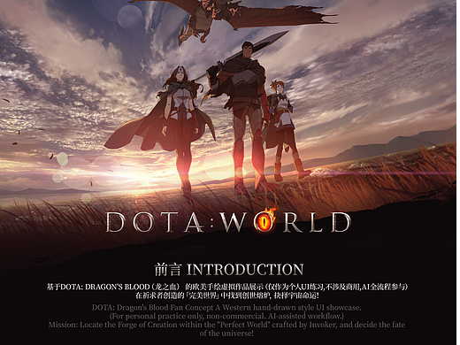 「 DOTA：WORLD 」GUI设计作品