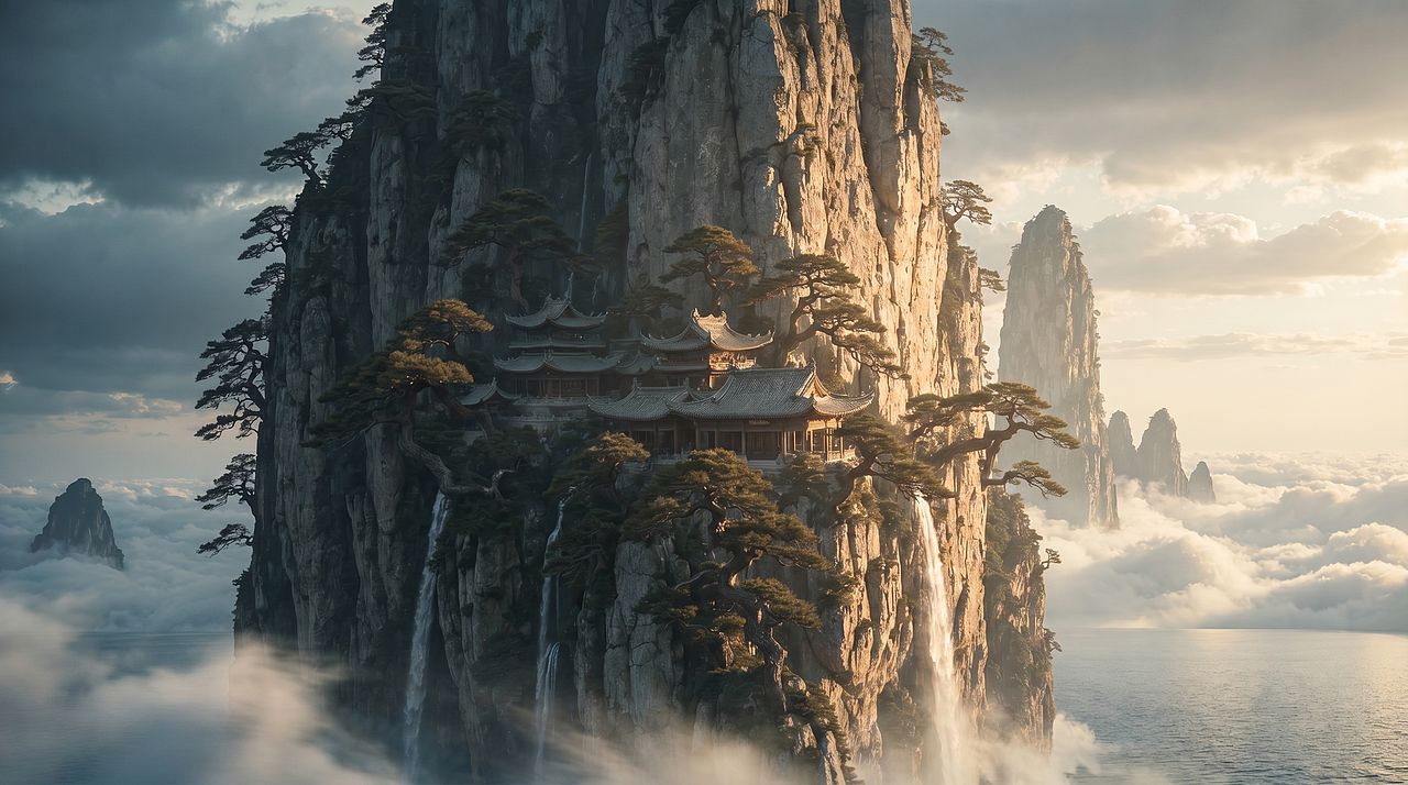 新沉香救母之：跨越山海，终见团圆（图ZNDA2NjkwMjM2） - AI作品 - 站酷设计师词元跳动原创素材 - 站酷ZCOOL