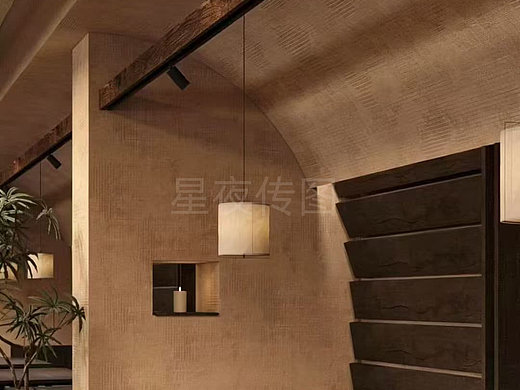 半围合卡座+层次光影