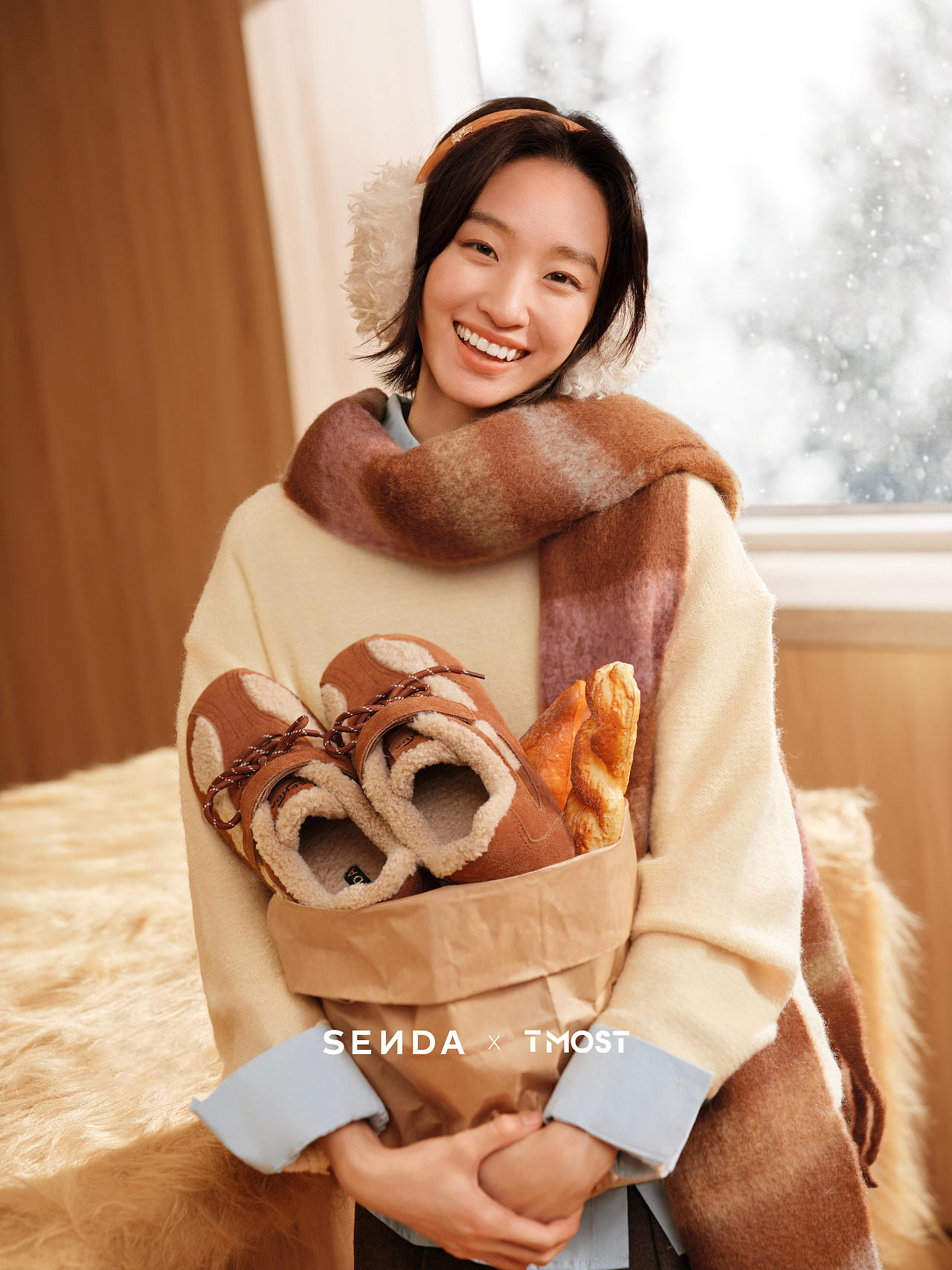 冬与绒，光与履｜森达冬日雪地靴氛围大片（图ZNDA2Njk0NzMy） - 产品摄影 - 站酷设计师TMOSTSHOES原创素材 - 站酷ZCOOL
