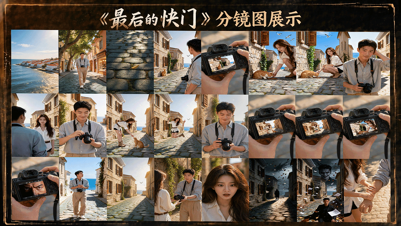 《最后的快门》真人漫剧整体方案展示（图ZNDA2NzA5MzIw） - AI作品 - 站酷设计师萧瑟漫剧视觉原创素材 - 站酷ZCOOL