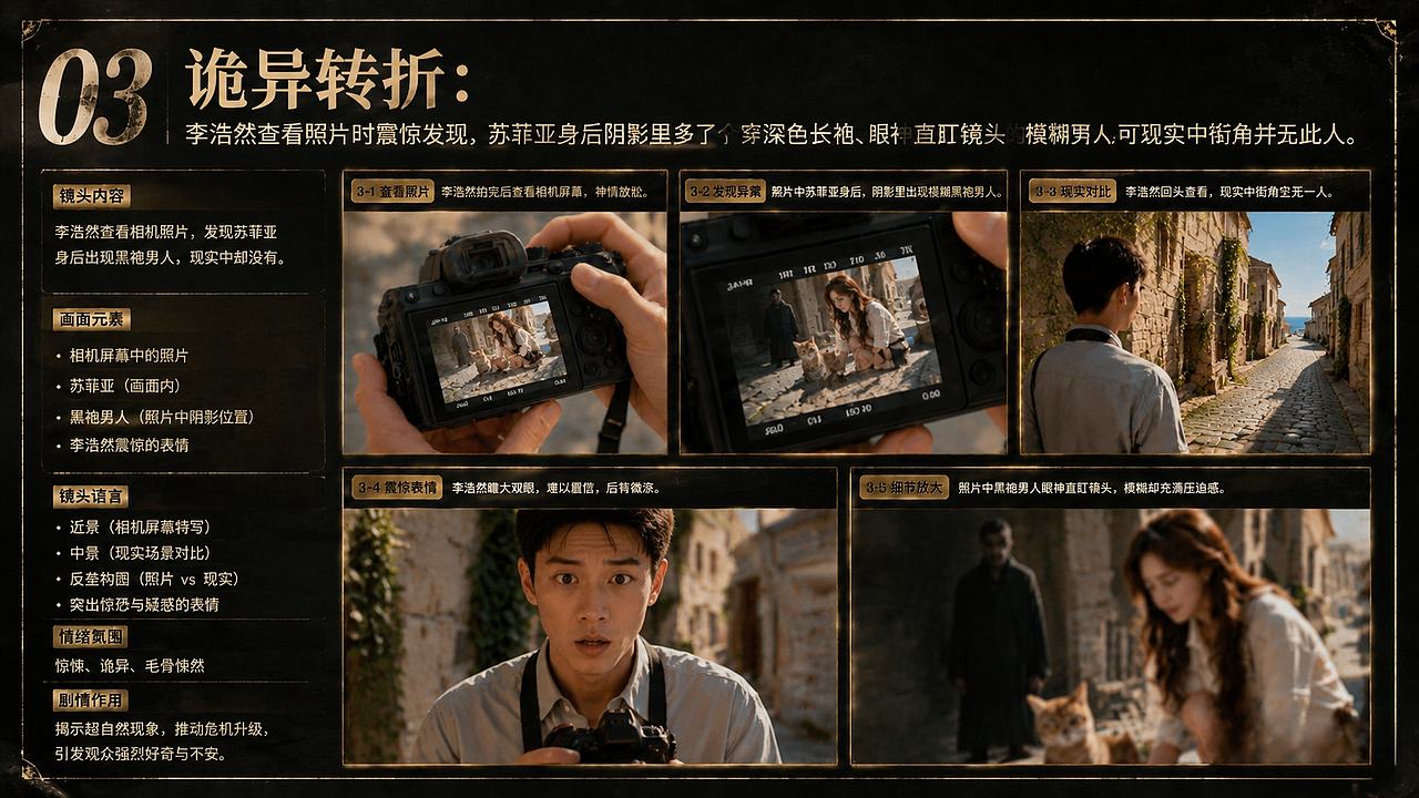 《最后的快门》真人漫剧整体方案展示（图ZNDA2NzA5MzMy） - AI作品 - 站酷设计师萧瑟漫剧视觉原创素材 - 站酷ZCOOL