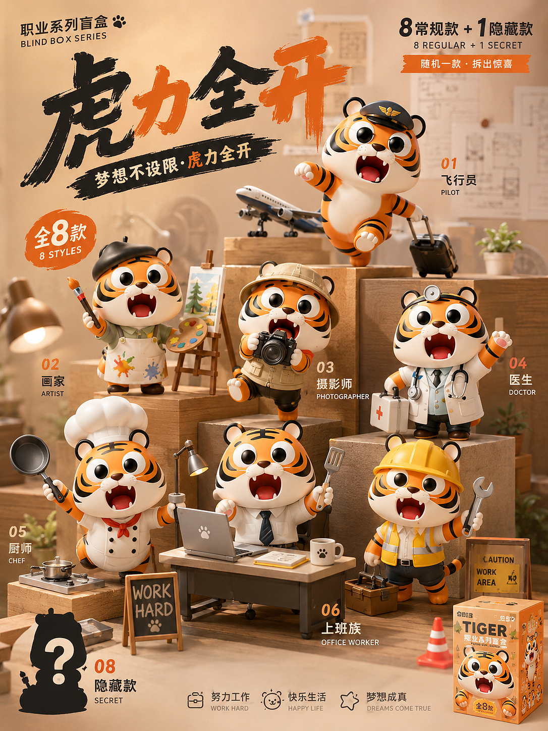 跳跳虎，元气满满·跳出无限可能!（图ZNDA2NzEwMDk2） - IP形象 - 站酷设计师清屿IP形象设计原创素材 - 站酷ZCOOL