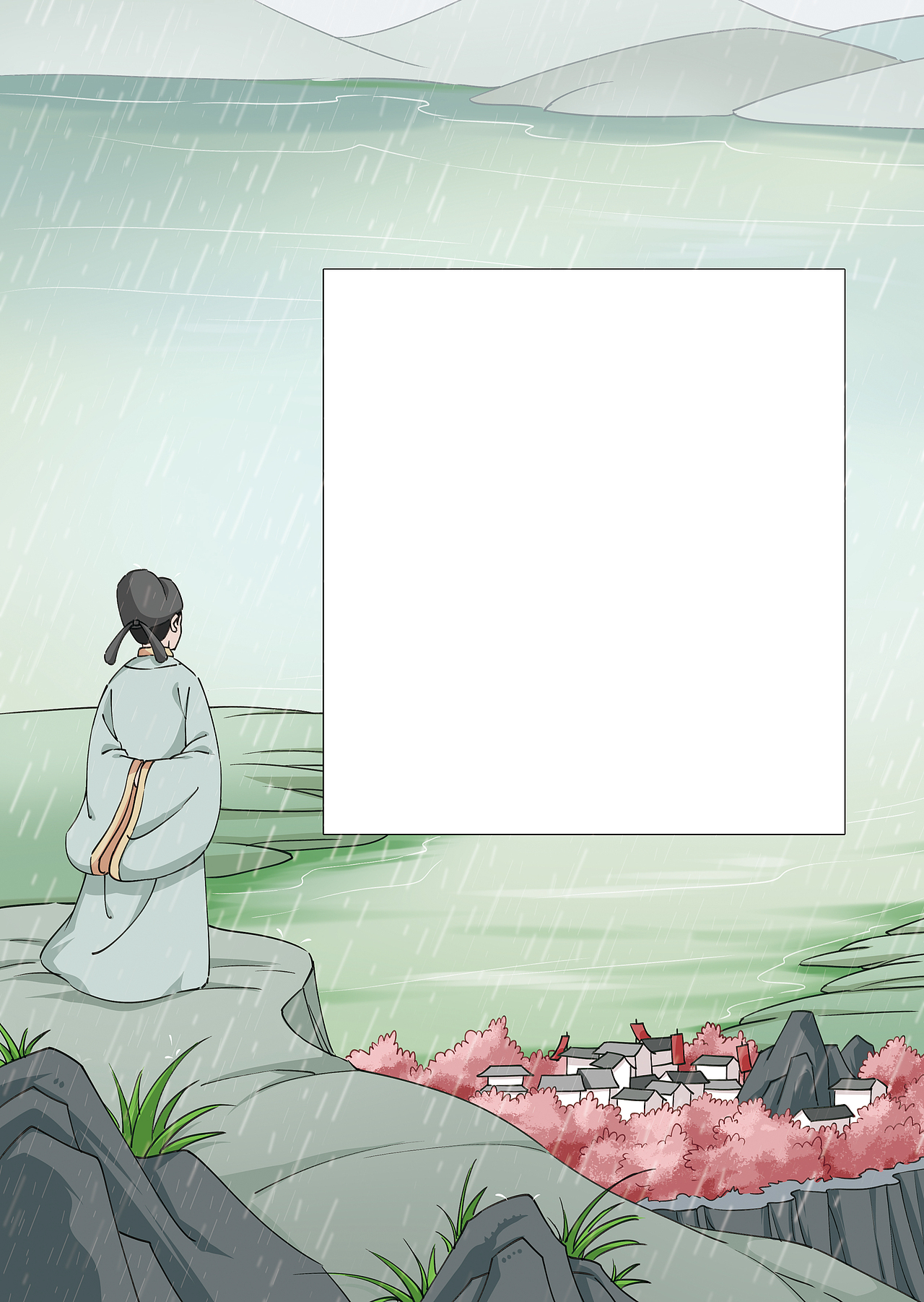 古诗词配图（图ZNDA2NzIwMDY4） - 儿童插画 - 站酷设计师金梧瞳原创素材 - 站酷ZCOOL