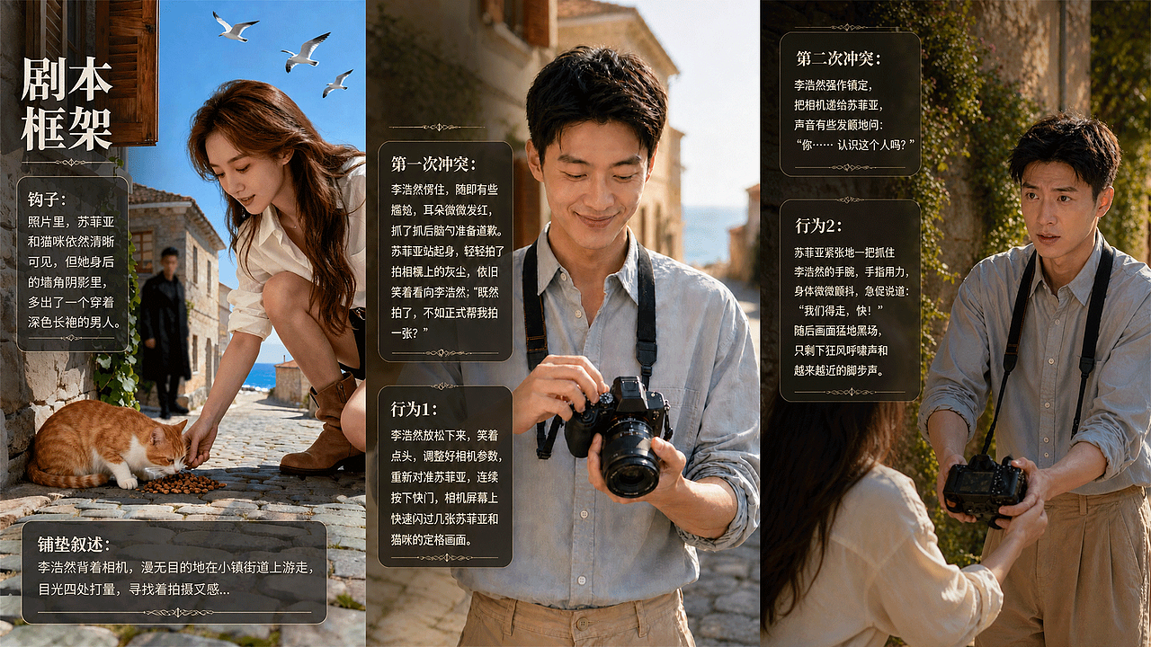 《最后的快门》真人漫剧整体方案展示（图ZNDA2NzIwNzI4） - AI作品 - 站酷设计师萧瑟漫剧视觉原创素材 - 站酷ZCOOL