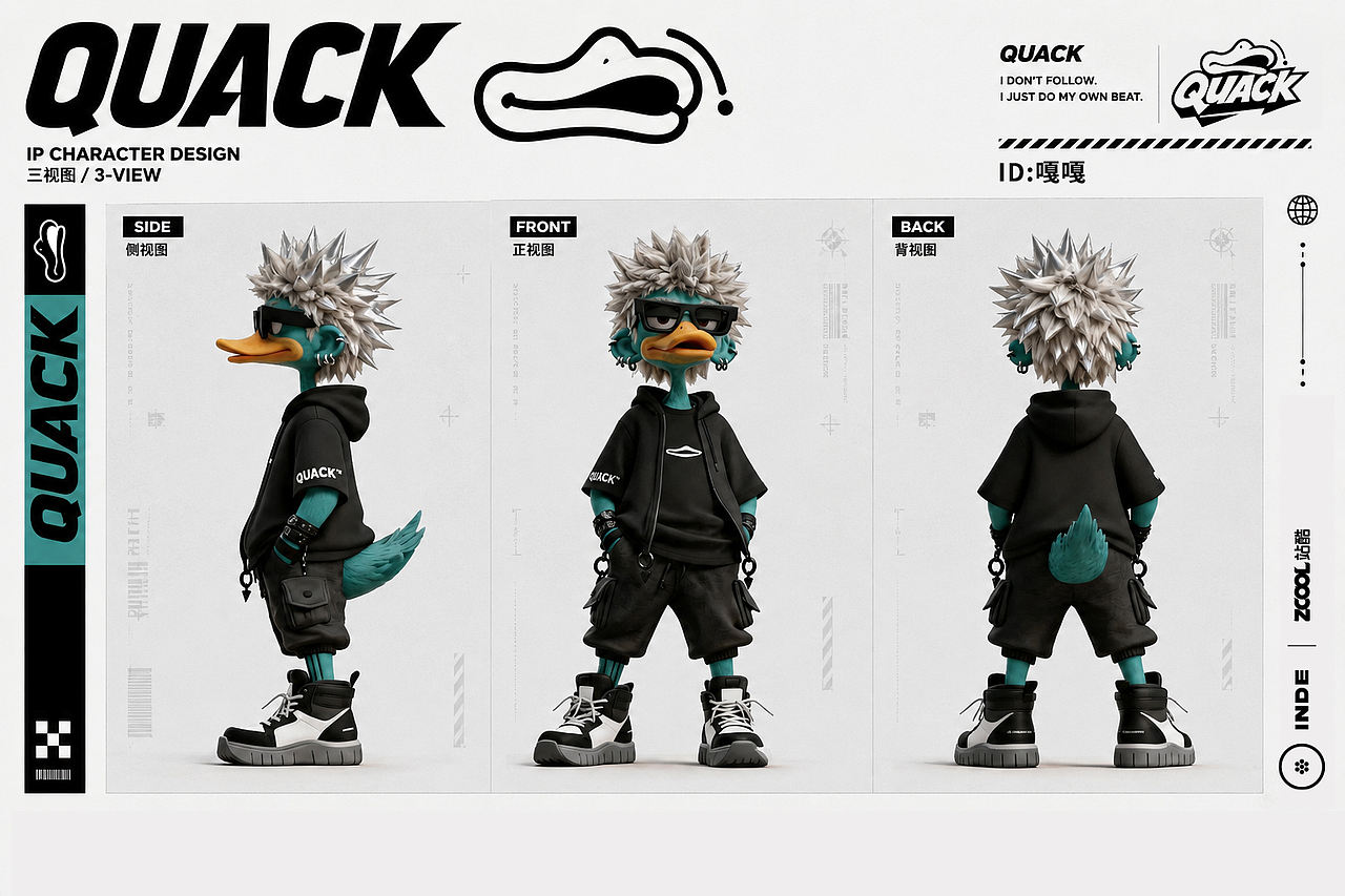 AI在嘻元前—QUACK嘎嘎IP设计(图ZNDA2NzIyNjcy) - 人物/生物 - 站酷设计师糖炒锅巴原创素材 - 站酷ZCOOL