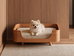 暖木安窝｜圆角围合犬床