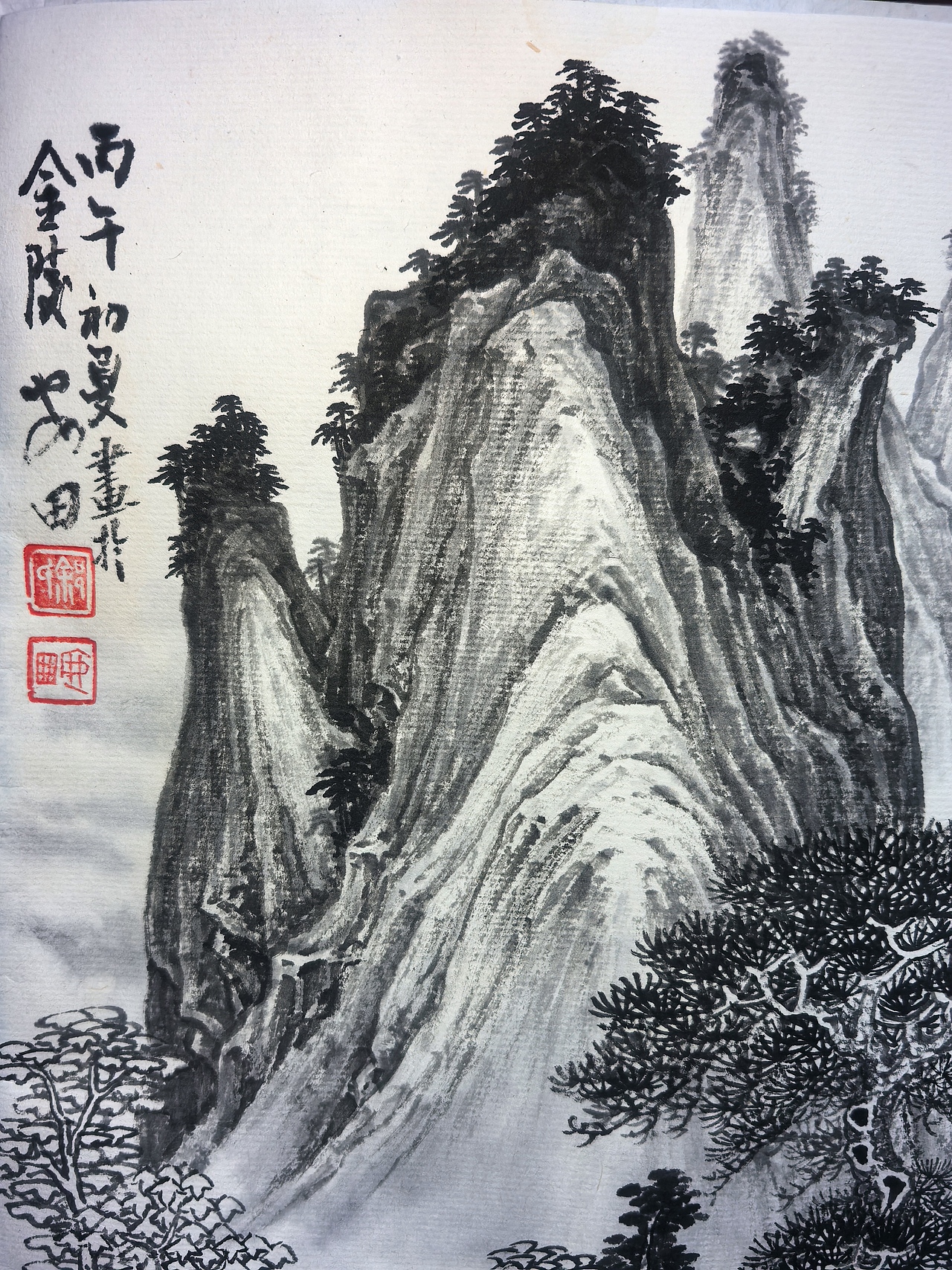 奇峰飞瀑(图ZNDA2NzM4MDI0) - 绘画 - 站酷设计师安田原创素材 - 站酷ZCOOL
