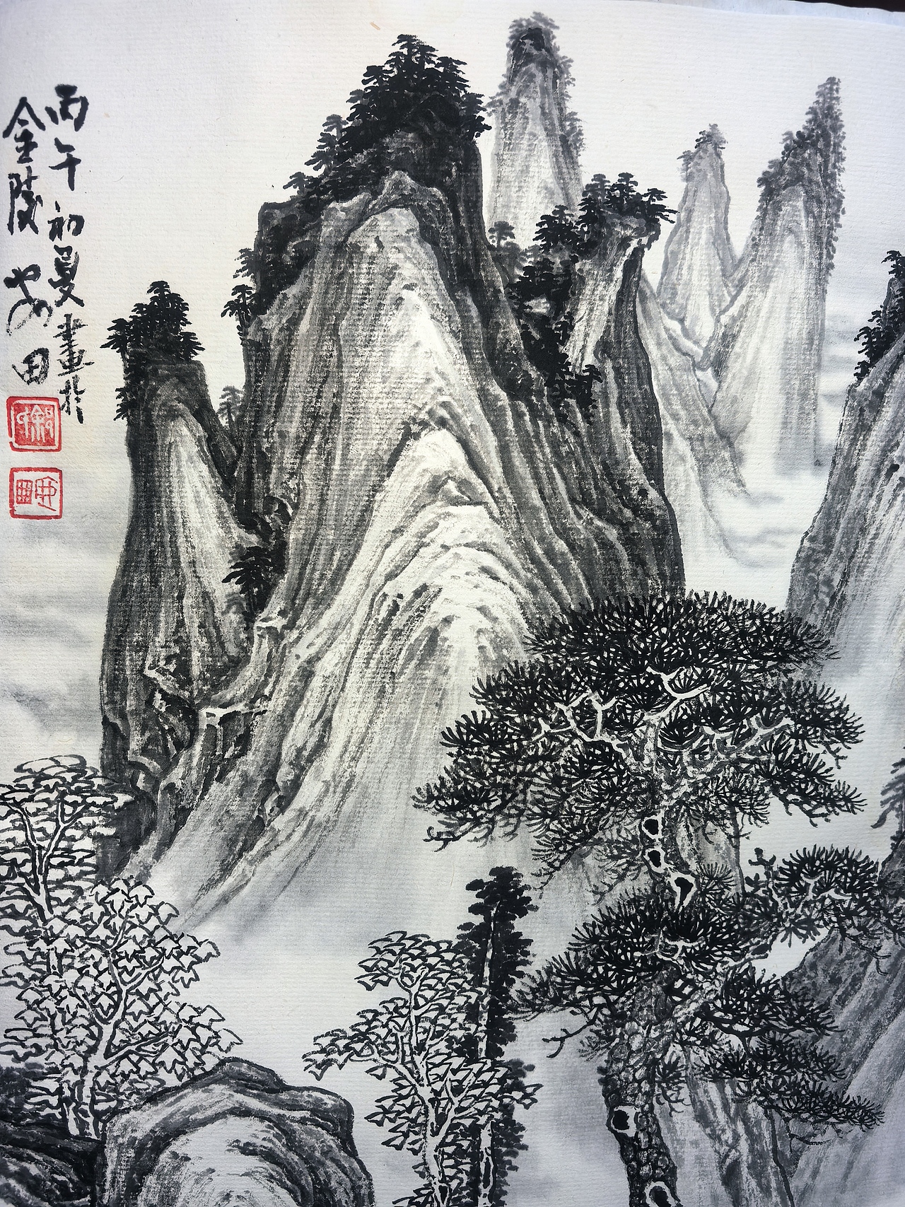 奇峰飞瀑(图ZNDA2NzM4MDQ0) - 绘画 - 站酷设计师安田原创素材 - 站酷ZCOOL