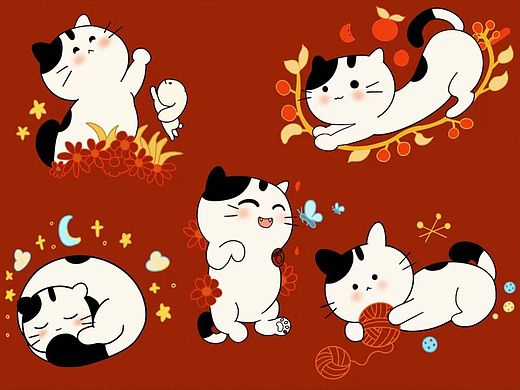 猫系列图案