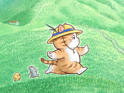 大橘木瓜旅行插画