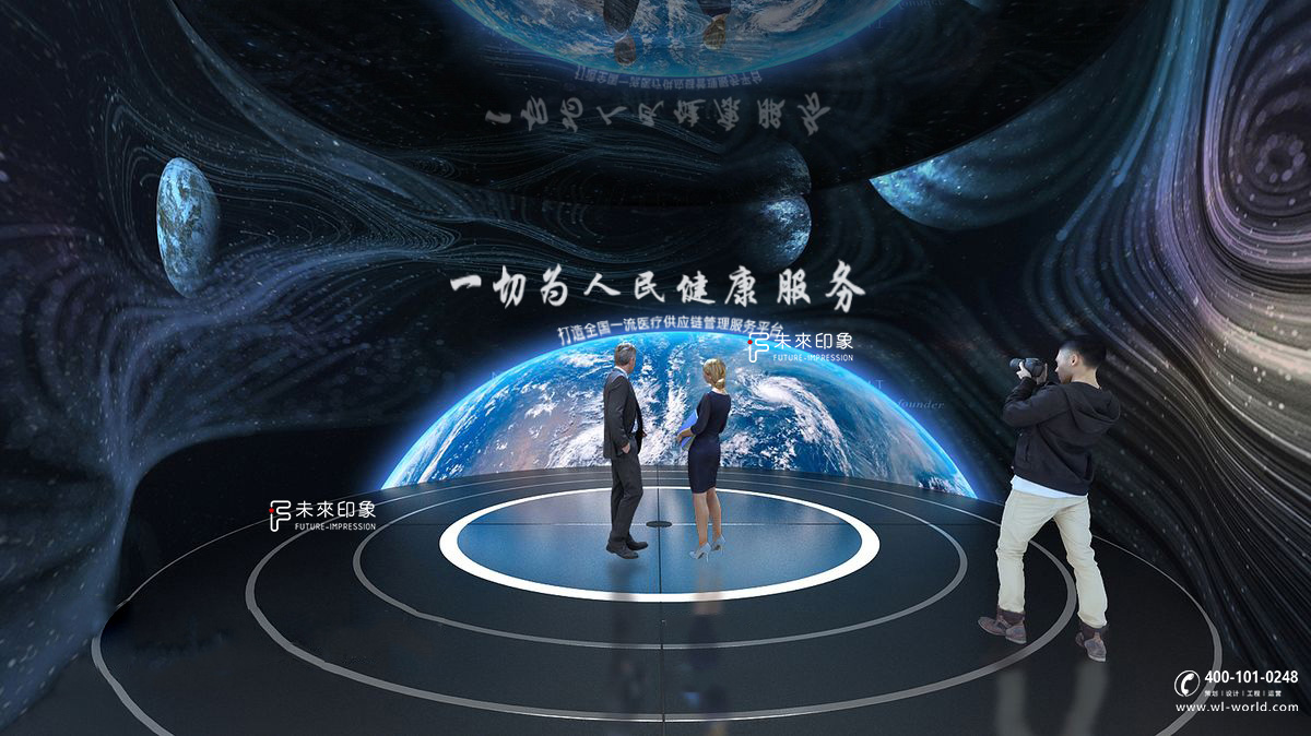 德荣医疗企业展厅设计案例 I 未来印象（图ZMTU1OTY5ODg=） - 资讯 - 站酷设计师未来印象展厅原创素材 - 站酷ZCOOL