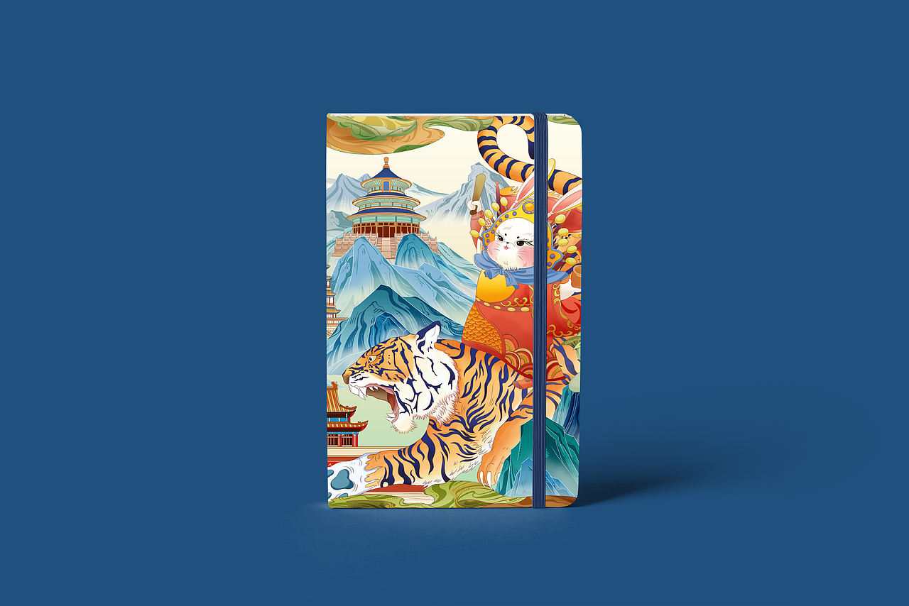 非遗:《兔儿爷骑虎游京城》(图ZNDA2NzgwNjA0) - 商业插画 - 站酷设计师叶颜染原创素材 - 站酷ZCOOL