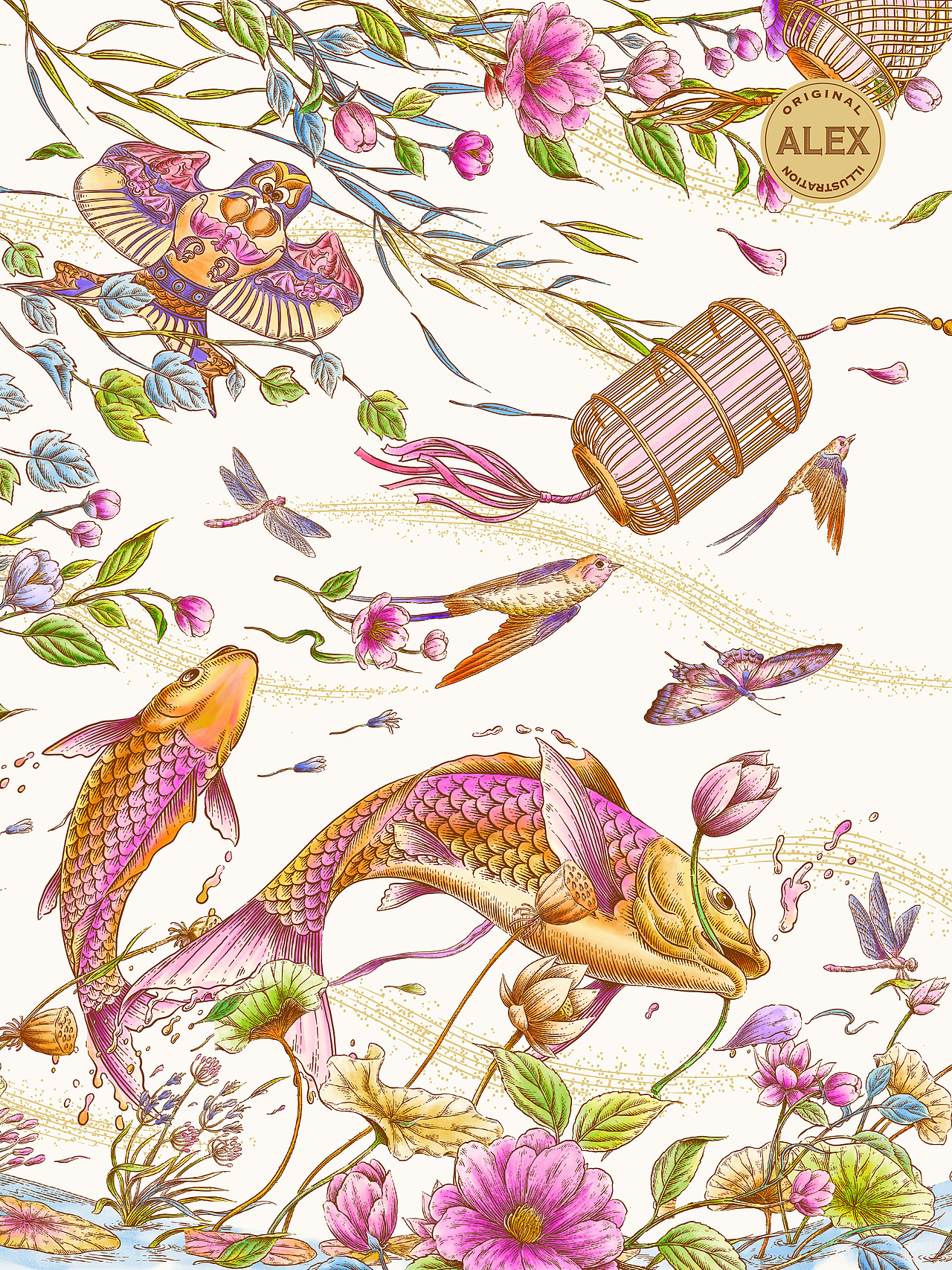 成都太古里 特展插画(图ZNDA2Nzg3NzI0) - 商业插画 - 站酷设计师花椒的Alex原创素材 - 站酷ZCOOL