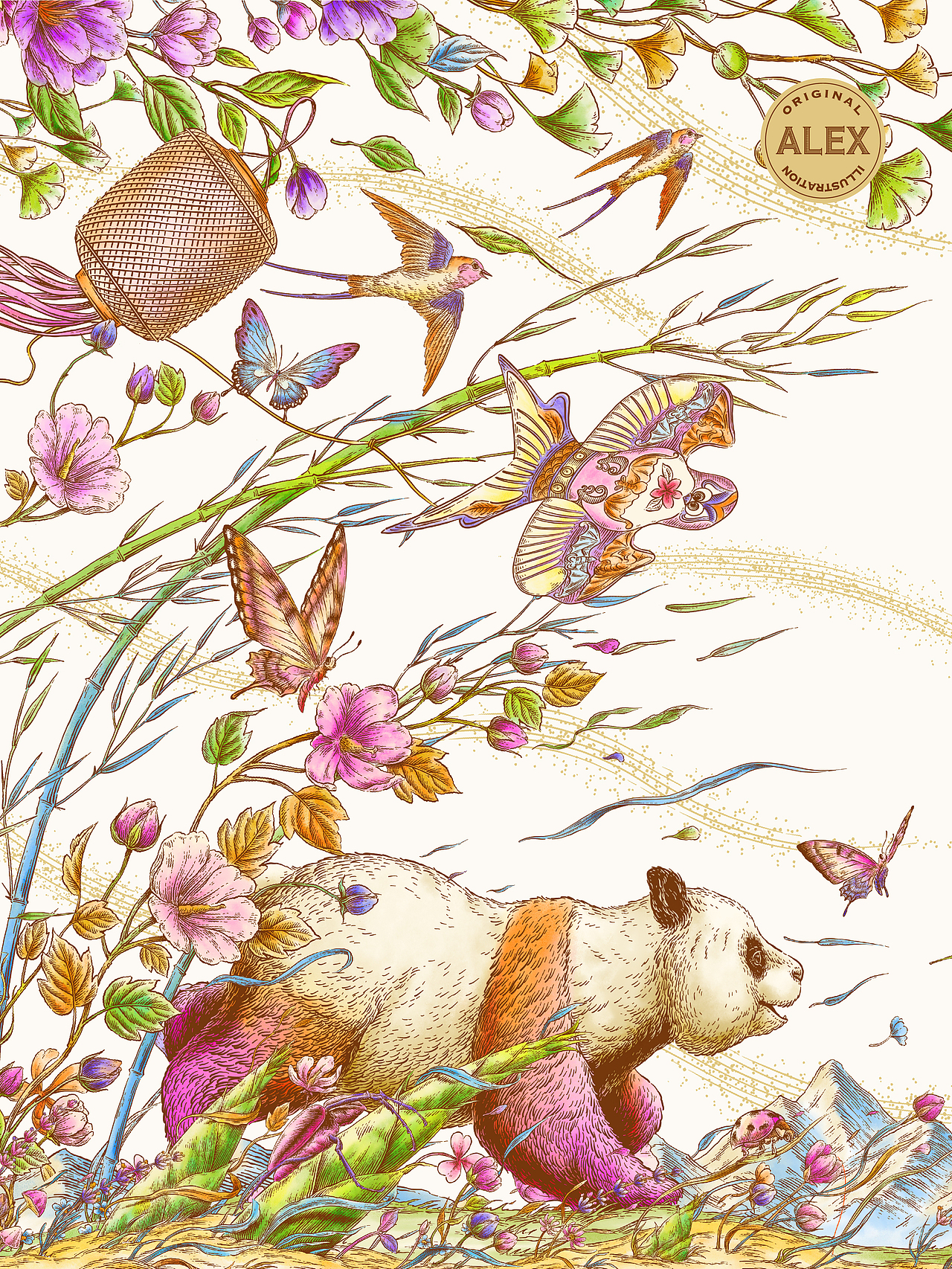 成都太古里 特展插画(图ZNDA2Nzg3NzIw) - 商业插画 - 站酷设计师花椒的Alex原创素材 - 站酷ZCOOL