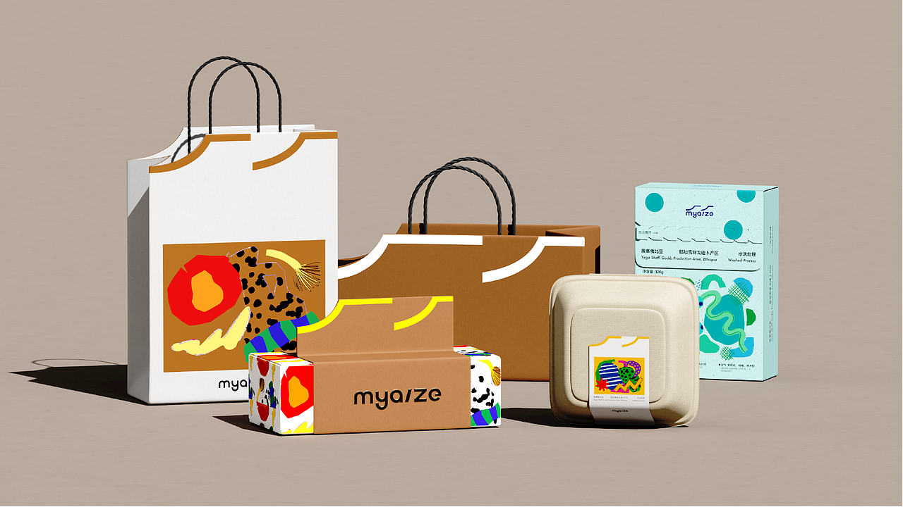 myaize-鲜活艺术表达-咖啡品牌全案（图ZNDA2ODAyNTQw） - 品牌 - 站酷设计师你好大海品牌设计原创素材 - 站酷ZCOOL