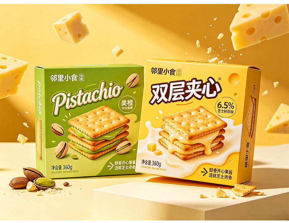食品包装设计 | 美食包装 | 零食包装 | 饼干包装（图ZNDA2ODA3NTg4） - 包装 - 站酷设计师南柠象原创素材 - 站酷ZCOOL
