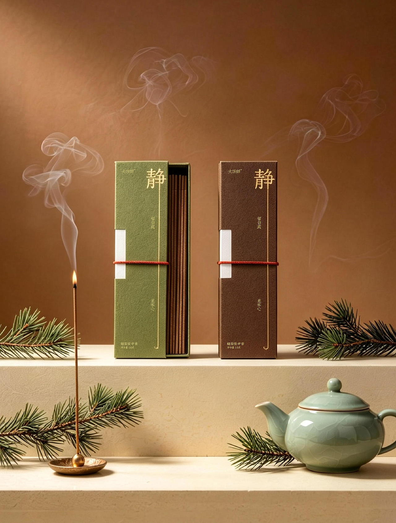 大宗师丨线香包装设计（图ZNDA2ODIyMTI0） - 包装 - 站酷设计师秋尾狐Design原创素材 - 站酷ZCOOL