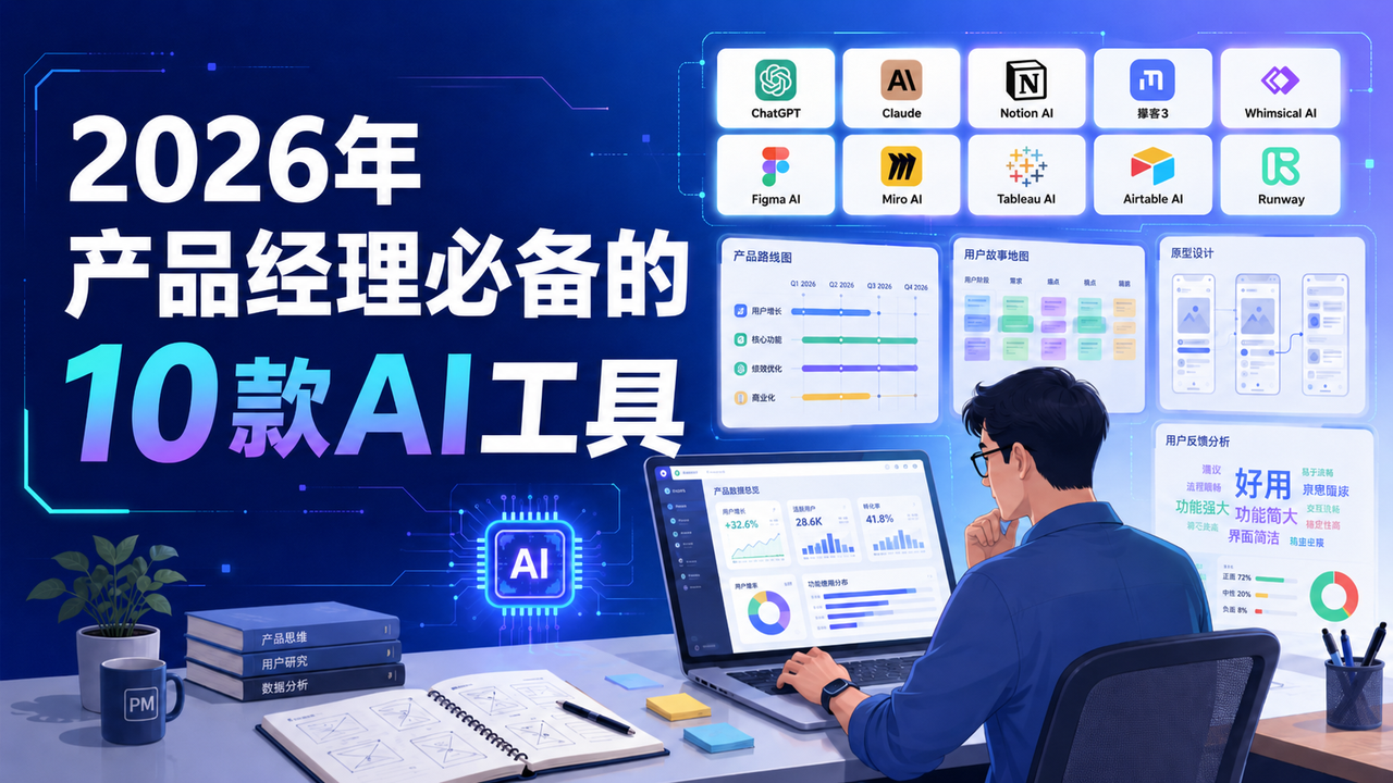 最新盘点！2026年产品经理必备的10款AI工具（图ZMTU1OTc5NDg=） - 资讯 - 站酷设计师摹客设计云原创素材 - 站酷ZCOOL