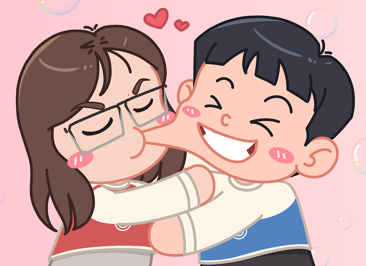 亲亲和贴贴❤（图ZNDA2ODMyODg0） - 创作习作 - 站酷设计师画e笔原创素材 - 站酷ZCOOL