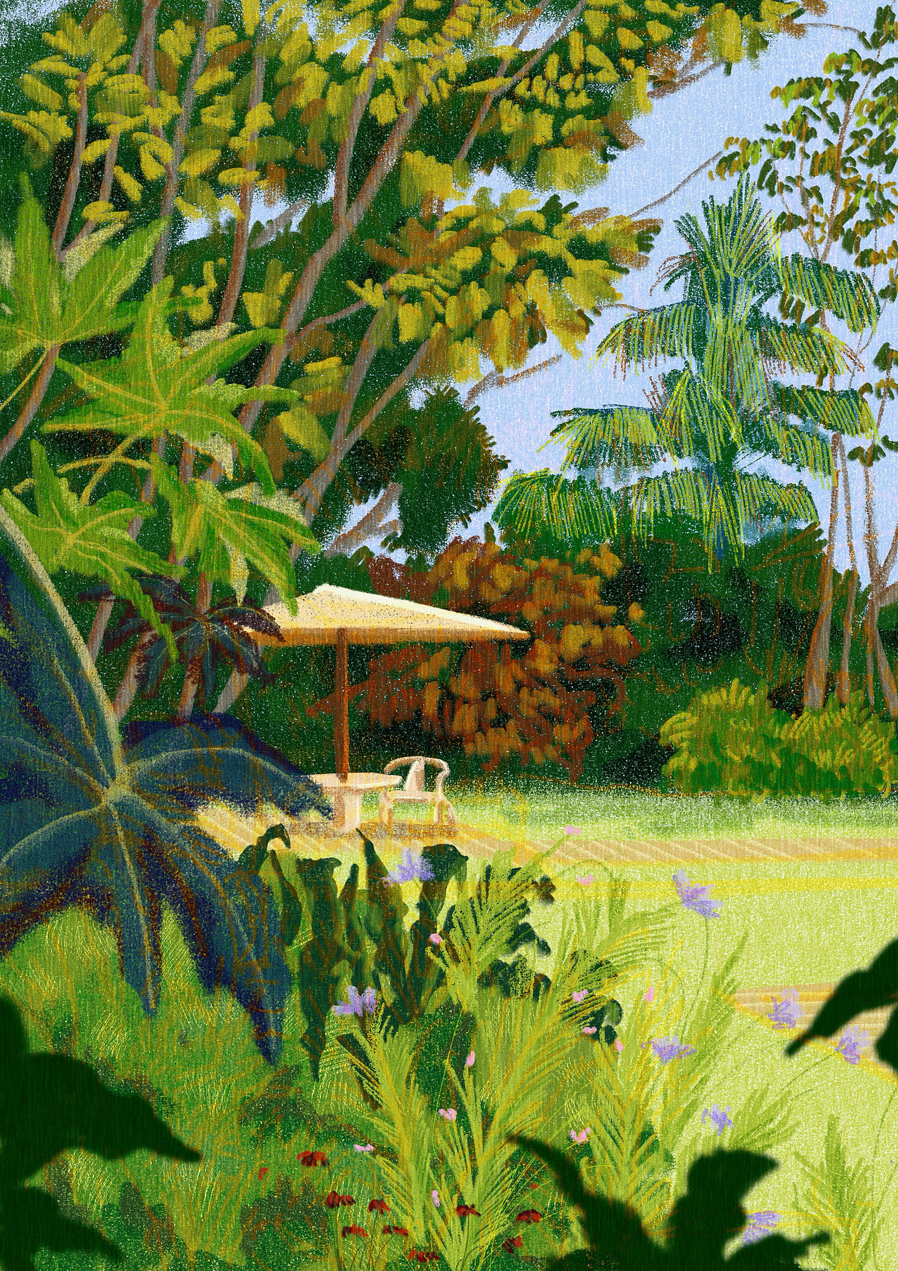 彩铅插画·夏天的故事（图ZNDA2ODQ2MDky） - 艺术插画 - 站酷设计师不二法萌原创素材 - 站酷ZCOOL
