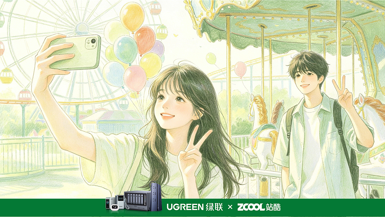 绿联・伴你每一刻(图ZNDA2ODUzMTk2) - AI作品 - 站酷设计师BAO设研社原创素材 - 站酷ZCOOL