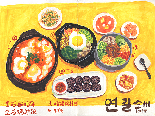 手绘美食合集