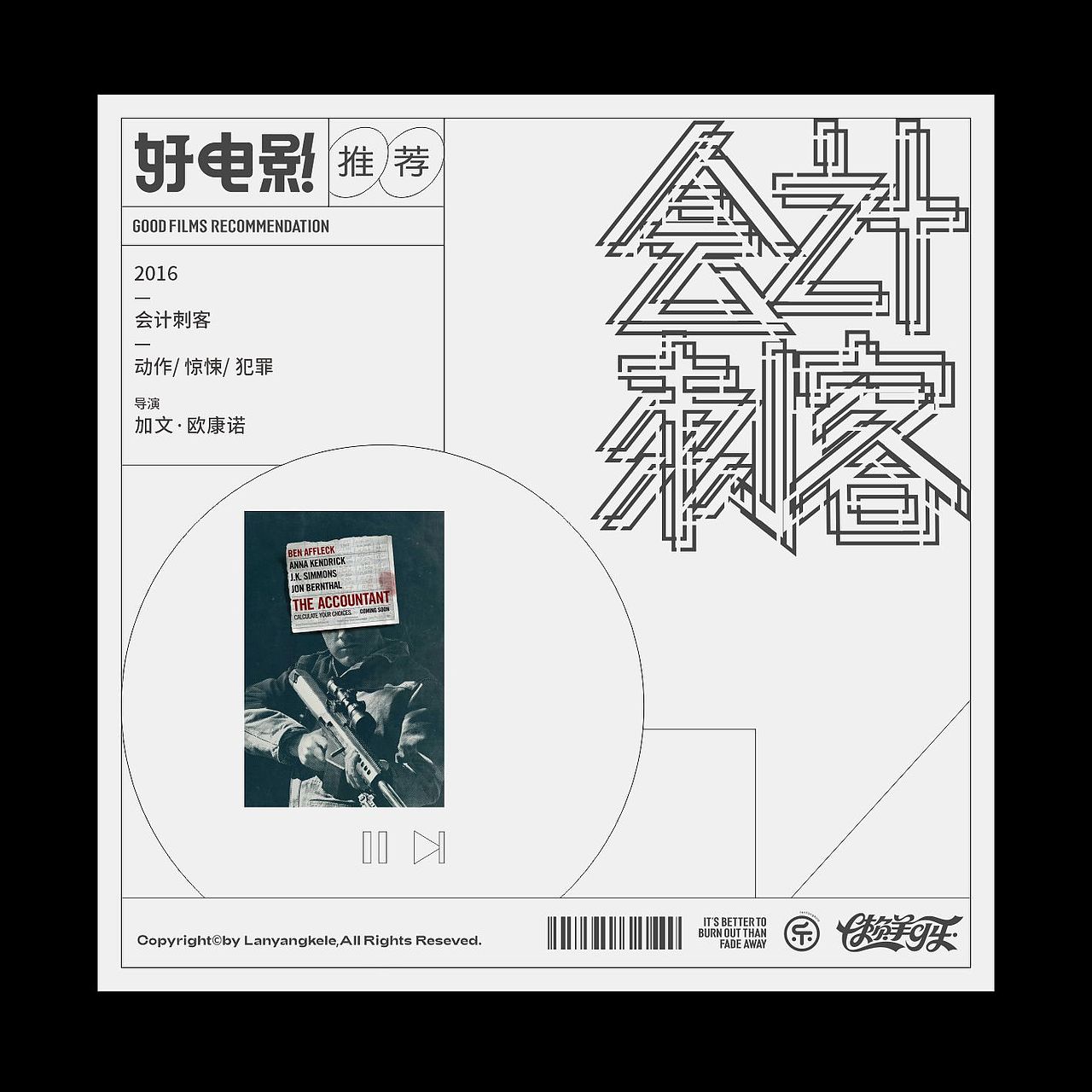 好电影推荐（300部）系列字体设计先三分之一good（图ZNDA2OTM0NDA4） - 字体/字形 - 站酷设计师懒羊可乐原创素材 - 站酷ZCOOL