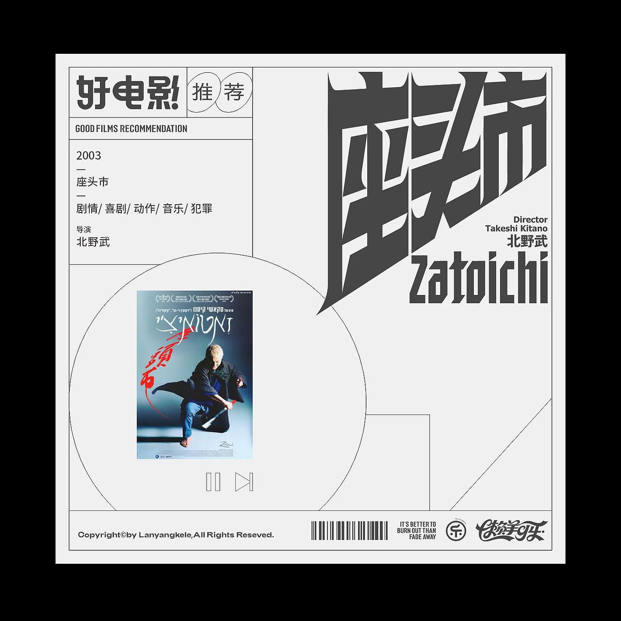 好电影推荐（300部）系列字体设计先三分之一good（图ZNDA2OTM0NDE2） - 字体/字形 - 站酷设计师懒羊可乐原创素材 - 站酷ZCOOL
