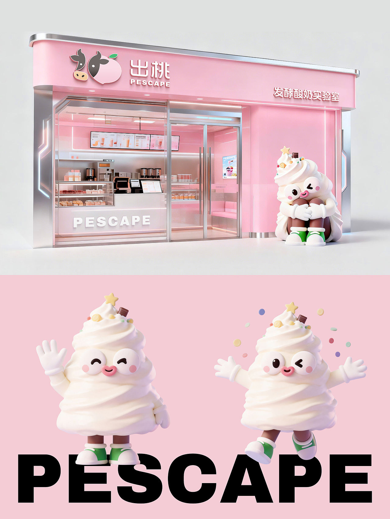 酸奶餐饮品牌设计（图ZNDA2OTQwNDg4） - 品牌 - 站酷设计师Echo意可原创素材 - 站酷ZCOOL