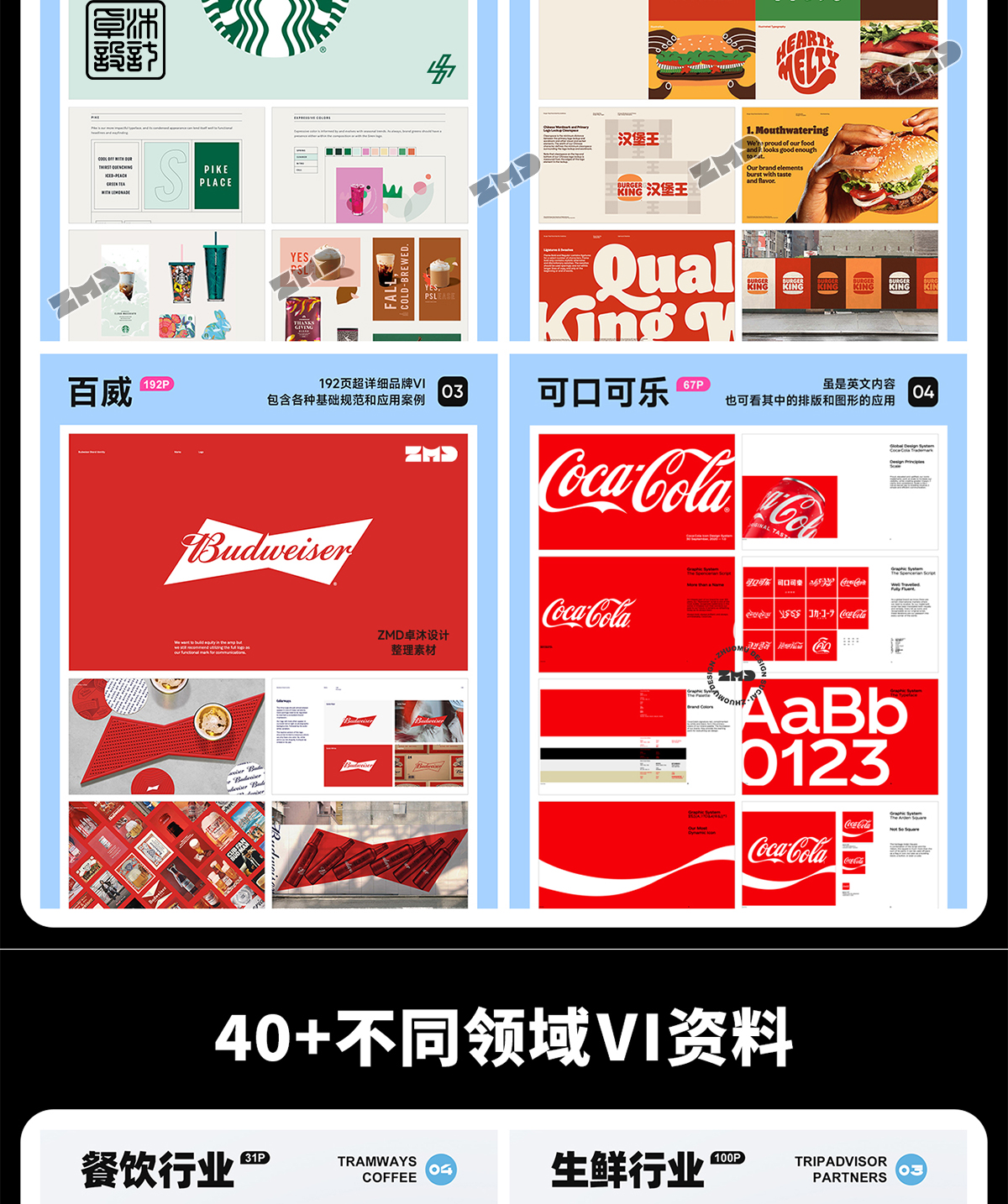 做品牌VI设计，就是抄！大厂vi手册参考模版，500强企业品牌vis视觉系统规范素材资料！（图ZMTU2MDMzMzI=） - 观点 - 站酷设计师ZMD卓沐设计原创素材 - 站酷ZCOOL